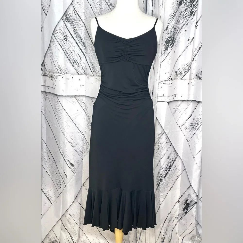 Zokai black high/low dress LBD M